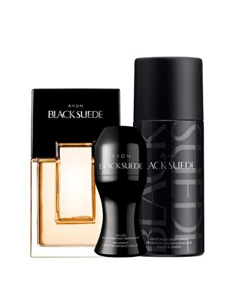 Avon Black Suede Üçlü Erkek Parfüm Seti