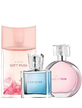 Avon Soft Musk Wish Of Love Perceive Üçlü Paket