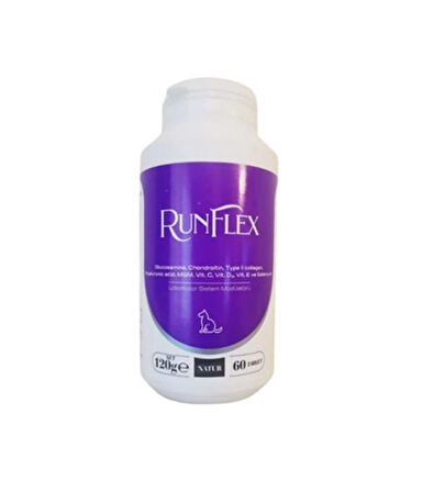 Natur Runflex Köpek Vitamin Mineral Eklem Destekleyici 60 Tablet