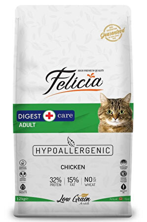 Felicia 12 Kg Yetişkin Tavuklu Az Tahıllı