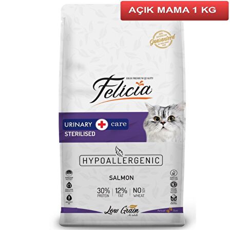 Felicia Az Tahıllı Sterilised Somonlu Kısır Kedi Maması 1 Kg AÇIK