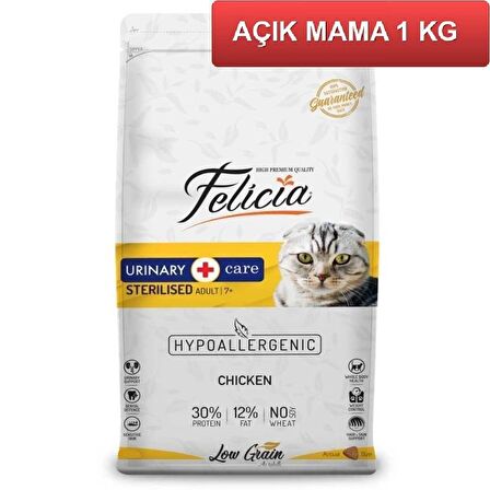 Felicia Az Tahıllı Sterilised Tavuklu Kısır Kedi Maması 1 Kg AÇIK