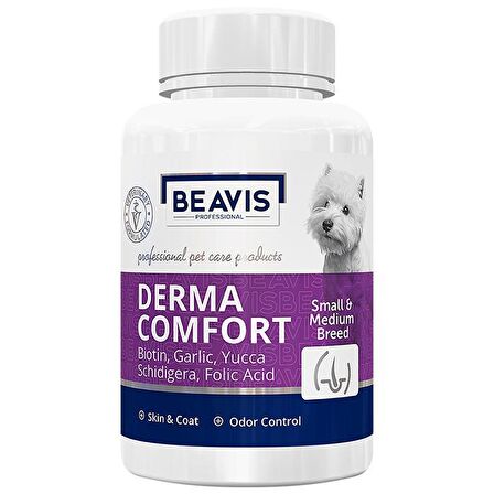 Beavis Derma Comfort Yavru - Yetişkin Deri - Tüy Sağlığı İçin Multivitamin Tablet 150 Adet 