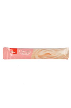 Wanpy Creamy Treat Tuna Karides - Ton Balıklı Krema Yetişkin Kedi Ödülü 25x14 g 