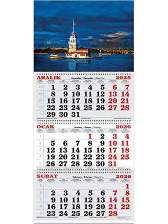 Gıpta 2026 Günlük Ajanda Masa Sümeni Masa Takvim Set-1