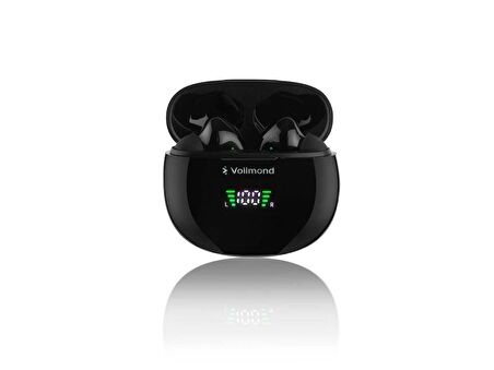 Vollmond VL101pro Bluetooth 5.3 IPX6 Level Suya ve Tere Dayanıklı Tasarım Şarj Göstergeli TWS Kablos