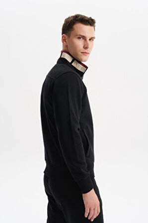 Arma Erkek Slim Fit Örme Basic 3 İplik Şardonlu Dik Yaka Tam Fermuar Mont – %70 Pamuk %30 Polyester K6MYO9715 