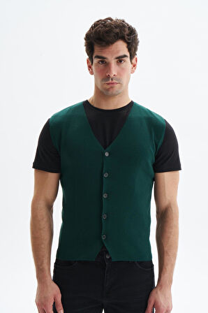 Arma Erkek Slim Fit Basic %100 Pamuk Triko Yelek K9KRO0853 