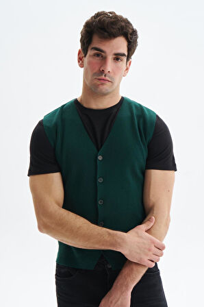 Arma Erkek Slim Fit Basic %100 Pamuk Triko Yelek K9KRO0853 