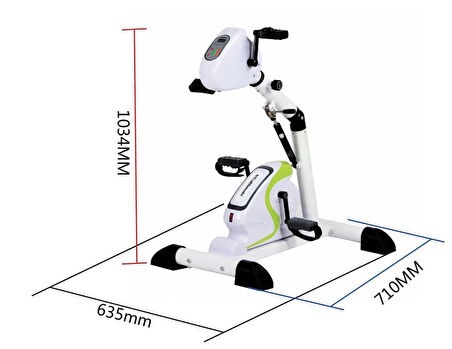 Hem El Hem Ayak Çift Pedallı Elektrikli Egzersiz Bisikleti | Çift Yönlü Rehabilitasyon MAXİ0146