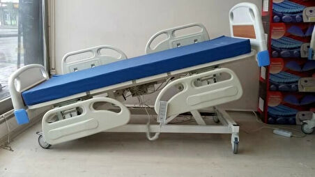 Full ABS 4 Motorlu Hasta Karyolası | Trendelenburg Özellikli, Konforlu ve Dayanıklı Yatak Sistemi