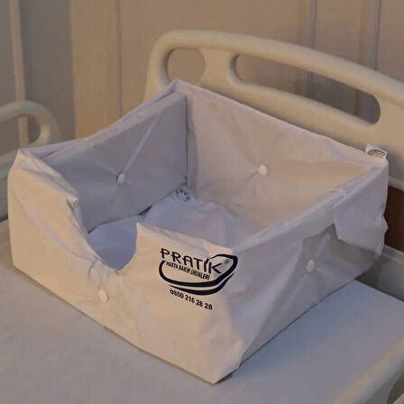 Pratik Baş Yıkama Havuzu | Yatağa Bağımlı Hastalar İçin Su Geçirmez ve Baş Destekli