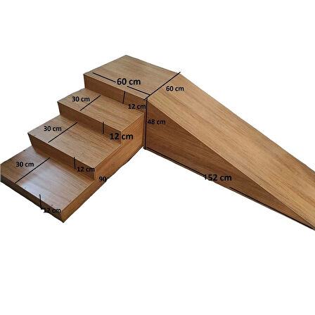 Rampalı Kaymaz Taban Egzersiz Kürsüsü | Ayarlanabilir El Tutma Barı ve Kaymaz Basamak Sistemi