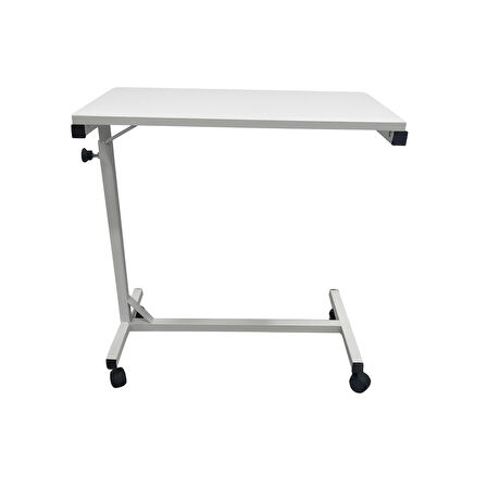 Ahşap Manuel Yemek Masası|Antibakteriyel Elektrostatik Boyalı, Tekerlekli & Manuel Çevirmeli Tasarım