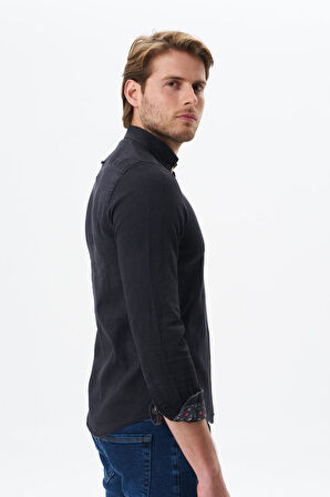 Arma Erkek Denim Jean Slim Fit / Dar Kesim Kot Dokuma Gömlek K9GKD1070 