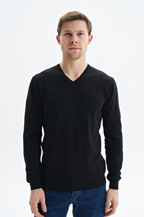 Arma Erkek Slim Fit Basic V Yaka Triko Kazak K9KRO0852 