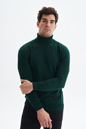 Arma Erkek Slim Fit Likralı Akrilik Kumaş Boğazlı Yaka Triko Kazak K0KRO0862 