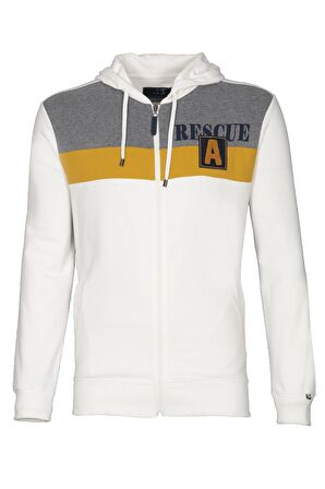 Arma Erkek Kapşonlu Fermuarlı Sweatshirt 