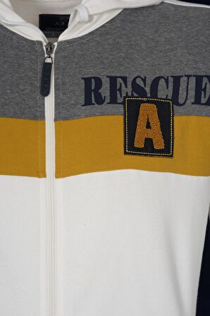 Arma Erkek Kapşonlu Fermuarlı Sweatshirt 