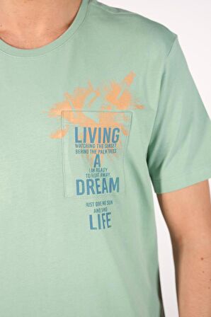 Arma Erkek Bisiklet Yaka Tişört 