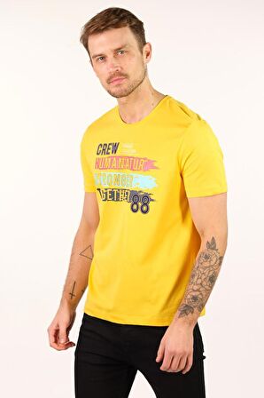 Arma Erkek Büyük Beden Bisiklet Yaka Tişört 