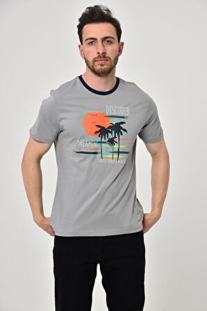 Arma Erkek Bisiklet Yaka Tişört 