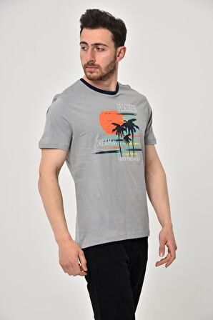 Arma Erkek Bisiklet Yaka Tişört 