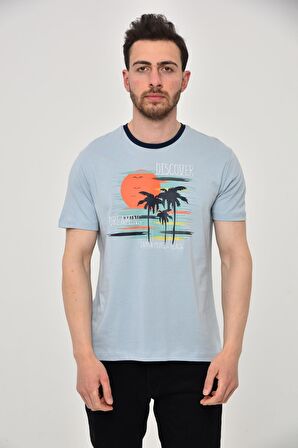 Arma Erkek Bisiklet Yaka Tişört 