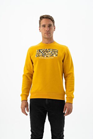 Arma Erkek Bisiklet Yaka Sweatshirt 