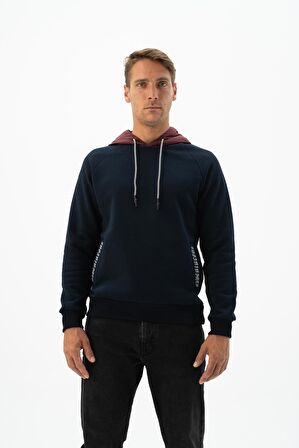 Arma Erkek Kanguru Cepli Kapüşonlu Sweatshirt 
