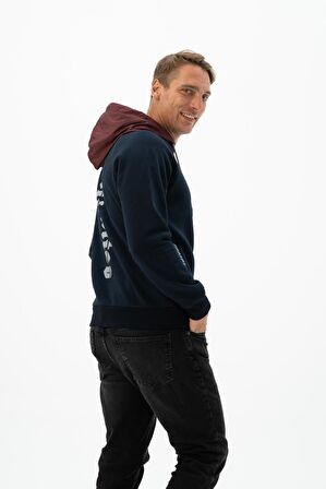 Arma Erkek Kanguru Cepli Kapüşonlu Sweatshirt 