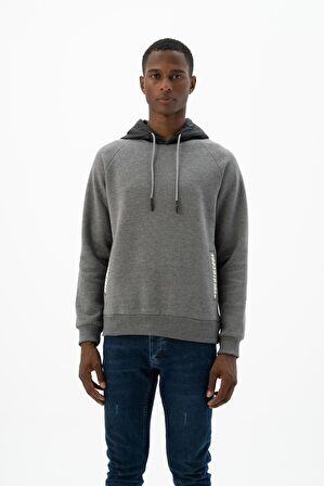 Arma Erkek Kanguru Cepli Kapüşonlu Sweatshirt 