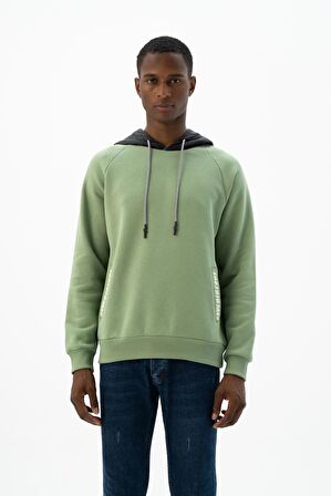 Arma Erkek Kanguru Cepli Kapüşonlu Sweatshirt 