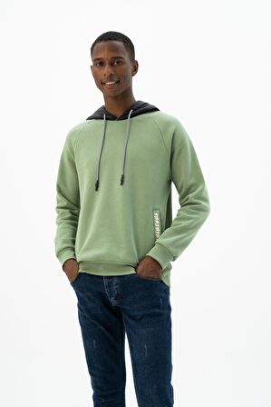 Arma Erkek Kanguru Cepli Kapüşonlu Sweatshirt 