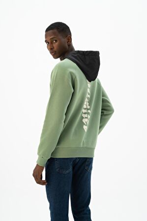 Arma Erkek Kanguru Cepli Kapüşonlu Sweatshirt 
