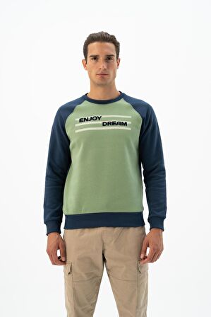 Arma Erkek Bisiklet Yaka Sweatshirt 