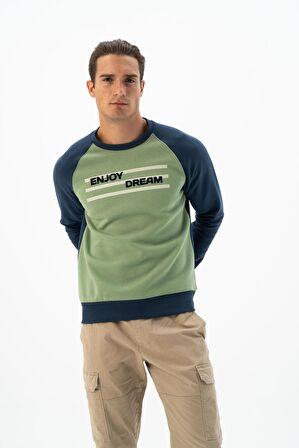Arma Erkek Bisiklet Yaka Sweatshirt 