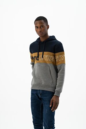 Arma Erkek Kanguru Cepli Kapüşonlu Sweatshirt 