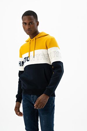 Arma Erkek Kanguru Cepli Kapüşonlu Sweatshirt 