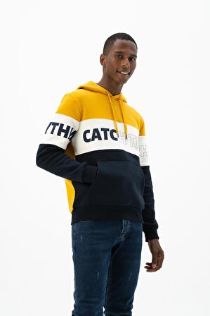 Arma Erkek Kanguru Cepli Kapüşonlu Sweatshirt 