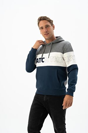 Arma Erkek Kanguru Cepli Kapüşonlu Sweatshirt 