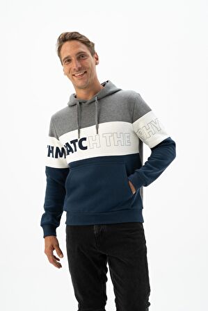 Arma Erkek Kanguru Cepli Kapüşonlu Sweatshirt 