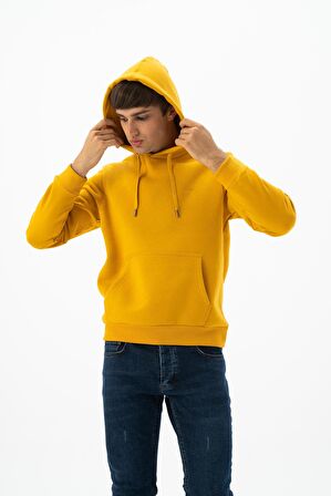 Arma Erkek Kanguru Cepli Kapüşonlu Sweatshirt 