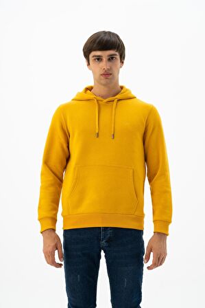 Arma Erkek Kanguru Cepli Kapüşonlu Sweatshirt 