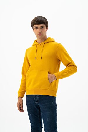 Arma Erkek Kanguru Cepli Kapüşonlu Sweatshirt 