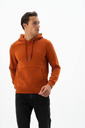 Arma Erkek Kanguru Cepli Kapüşonlu Sweatshirt 