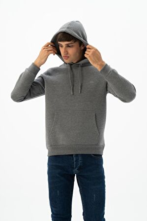 Arma Erkek Kanguru Cepli Kapüşonlu Sweatshirt 