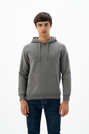 Arma Erkek Kanguru Cepli Kapüşonlu Sweatshirt 