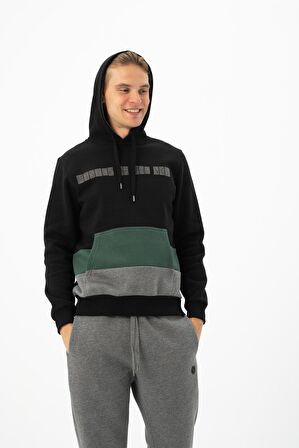 Arma Erkek Kanguru Cepli Kapüşonlu Sweatshirt 