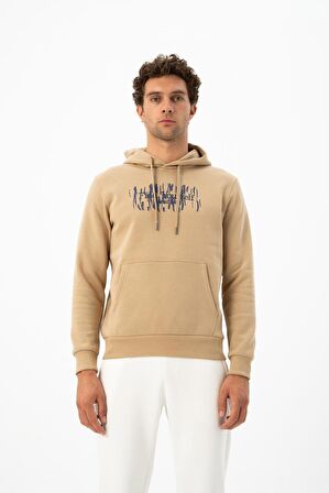 Arma Erkek Büyük Beden Kanguru Cepli Sweatshirt 